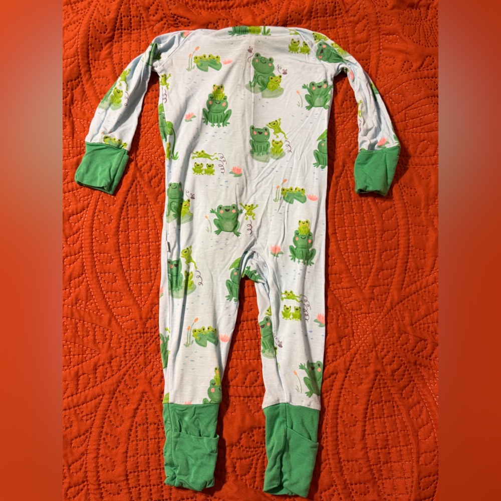 Little Sleepies Mother’s Day frog zippy